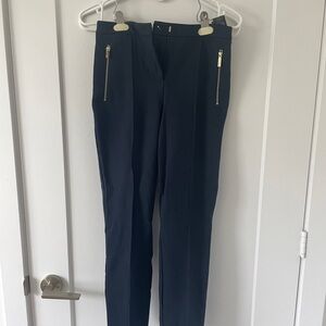 Ted Baker Navy Trousers with Gold Details